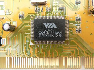 Circuitry on a USB2 PCI card